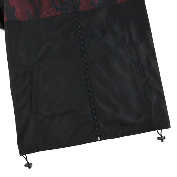 Men's Floral Lightweight Windbreaker Hooded Jacket Size L - Picture 5 of 6